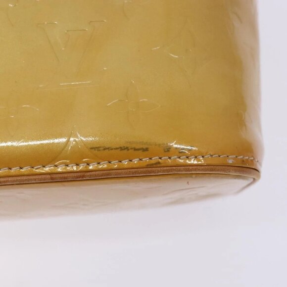 LOUIS VUITTON Monogram Vernis Houston Hand Bag Beige - Picture 8 of 15